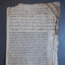 Manuscritos antiguos: VILLALBA DEL PEREJIL CALATAYUD MANUSCRITO AÑO 1610 PARTE IMPRESO, DEPÓSITO SUELDOS JAQUESES. Lote 316503703