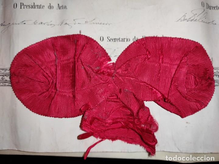 Manuscritos antiguos: 1.894 DIPLOMA MANUSCRITO - Foto 10