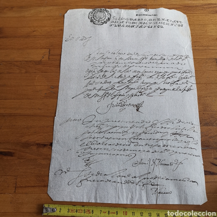 Manuscritos antiguos: Documento de 1645, Camilo Beltr&aacute;n y Cilo Navarro ? - Foto 1