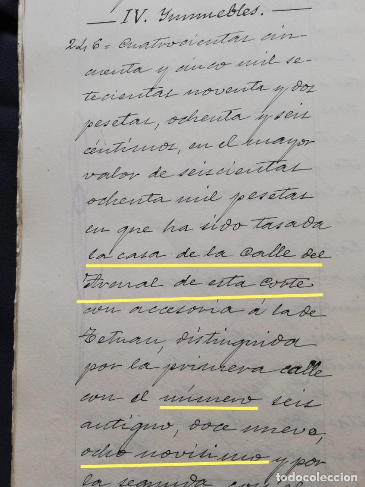 Manuscritos antiguos: 1905 Carlos Prast (Pte. Camara Comercio) - Edificio C/ Arenal 8 (Casa Ratoncito Perez) - Foto 7