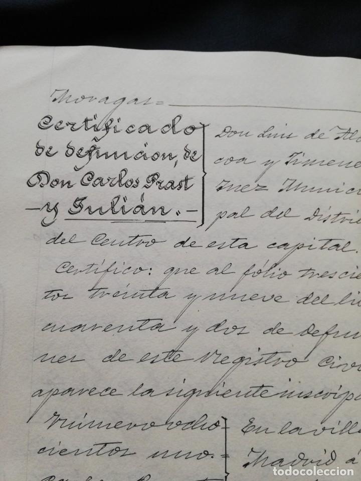 Manuscritos antiguos: 1905 Carlos Prast (Pte. Camara Comercio) - Edificio C/ Arenal 8 (Casa Ratoncito Perez) - Foto 32