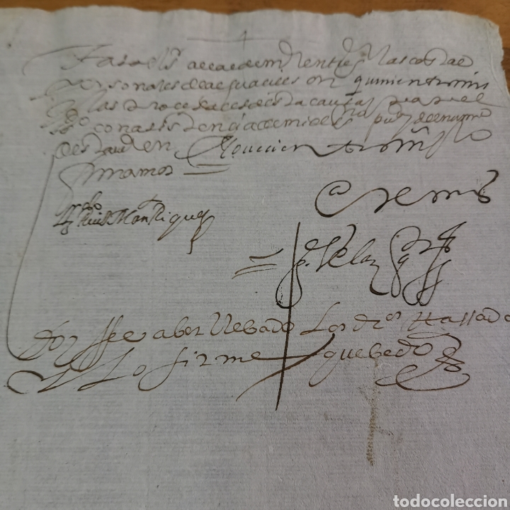 Manuscritos antiguos: Documento de 1645 El Villar de Corneja, &Aacute;vila, Castilla y Le&oacute;n - Foto 10