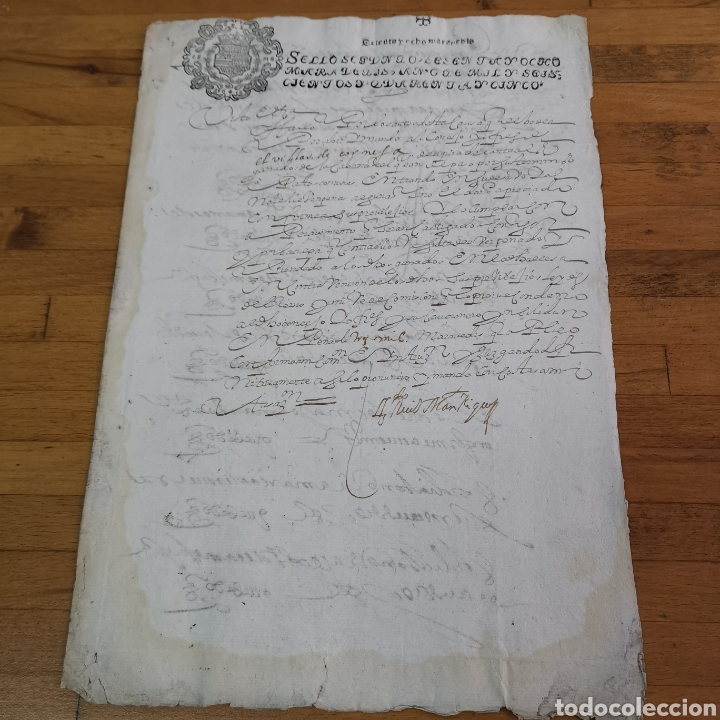 Manuscritos antiguos: Documento de 1645 El Villar de Corneja, &Aacute;vila, Castilla y Le&oacute;n - Foto 1
