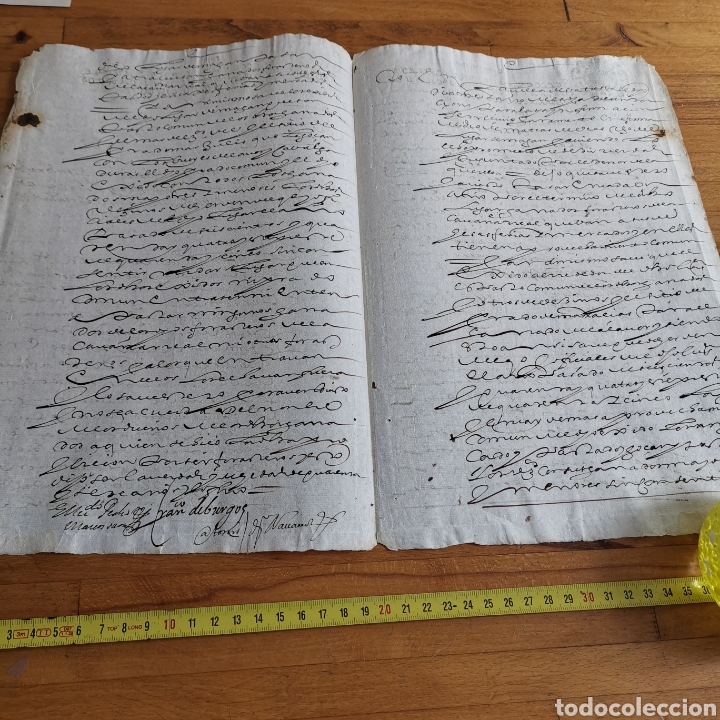 Manuscritos antiguos: Documento de 1645 en Magan, Toledo. - Foto 3