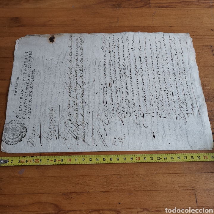 Manuscritos antiguos: Documento de 1645 en Magan, Toledo. - Foto 6