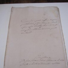 Manuscritos antiguos: CONCESIÓN DE PABLO PALAU Y OLIVÉ DEL MORELL, A FAVOR DE JOSÉ GRAELL E ISIDRO PAMIES, VALLS 1864. Lote 322771633