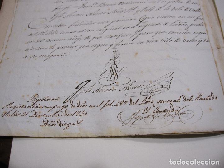 Manuscritos antiguos: CARPETILLA DOCUMENTOS LA SECUITA,VALLS, 1850 Y 1866 - Foto 9