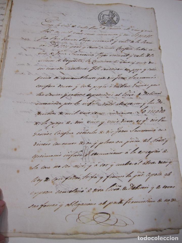 Manuscritos antiguos: CARPETILLA DOCUMENTOS LA SECUITA,VALLS, 1850 Y 1866 - Foto 10