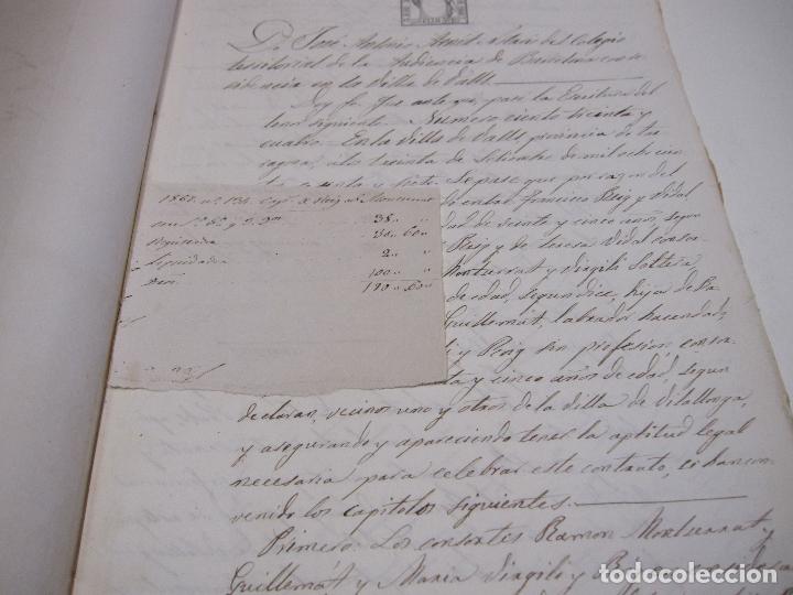 Manuscritos antiguos: CARPETILLA DOCUMENTOS VILALLONGA DEL CAMP, VALLS, 1859, 1866, 1867 - Foto 4