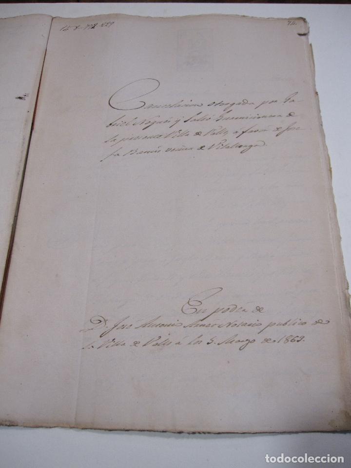 Manuscritos antiguos: CARPETILLA DOCUMENTOS VILALLONGA DEL CAMP, VALLS, 1859, 1866, 1867 - Foto 6