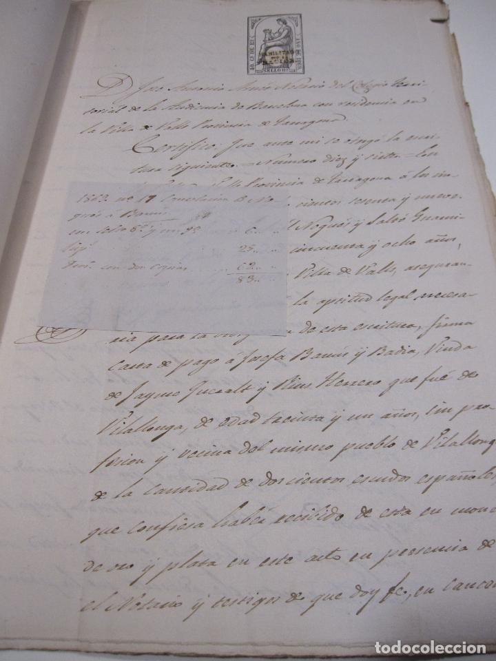 Manuscritos antiguos: CARPETILLA DOCUMENTOS VILALLONGA DEL CAMP, VALLS, 1859, 1866, 1867 - Foto 8