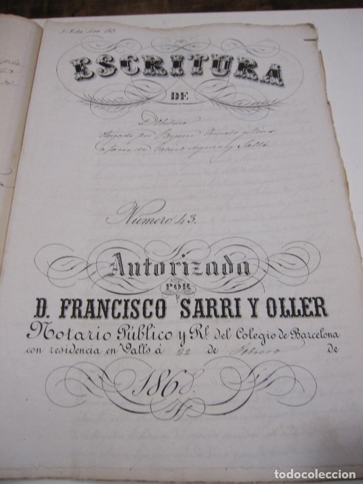 Manuscritos antiguos: CARPETILLA DOCUMENTOS VILALLONGA DEL CAMP, VALLS, 1859, 1866, 1867 - Foto 11