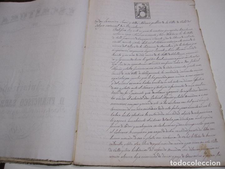 Manuscritos antiguos: CARPETILLA DOCUMENTOS VILALLONGA DEL CAMP, VALLS, 1859, 1866, 1867 - Foto 13