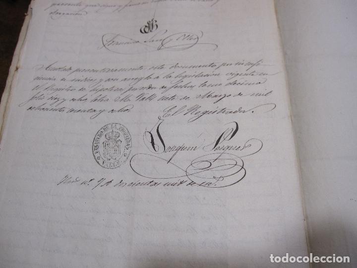 Manuscritos antiguos: CARPETILLA DOCUMENTOS VILALLONGA DEL CAMP, VALLS, 1859, 1866, 1867 - Foto 15