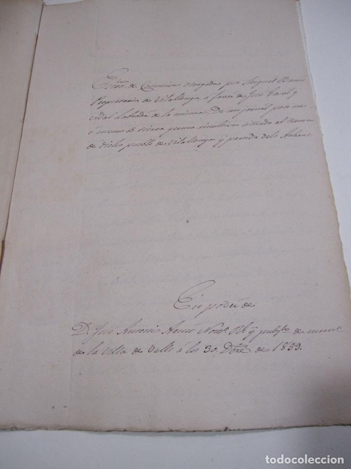 Manuscritos antiguos: CARPETILLA DOCUMENTOS VILALLONGA DEL CAMP, VALLS, 1859, 1866, 1867 - Foto 16