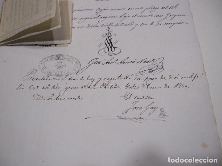 Manuscritos antiguos: CARPETILLA DOCUMENTOS VILALLONGA DEL CAMP, VALLS, 1859, 1866, 1867 - Foto 20