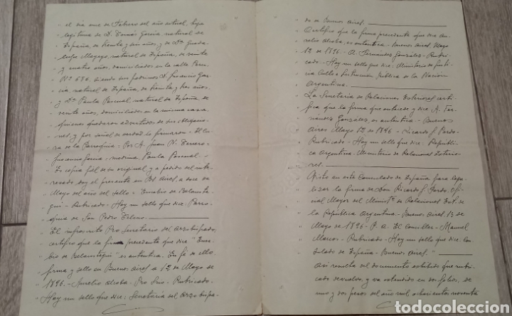 Manuscrits anciens: Documento de 1933. Con sellos