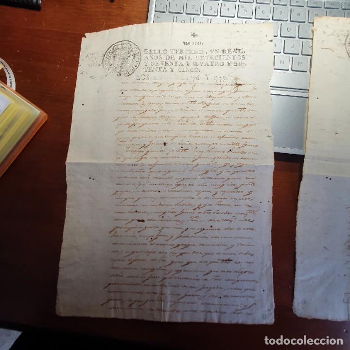 Alte Manuskripte: MANUSCRITO 1777 ARRENDAMIENTO DE TIERRAS CON ESCLAVOS