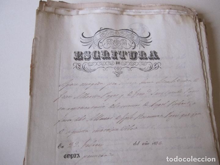 Manuscritos antiguos: LOTE DE 37 DOCUMENTOS DE VALLS (TARRAGONA) DE 1850 A 1867 - Foto 2