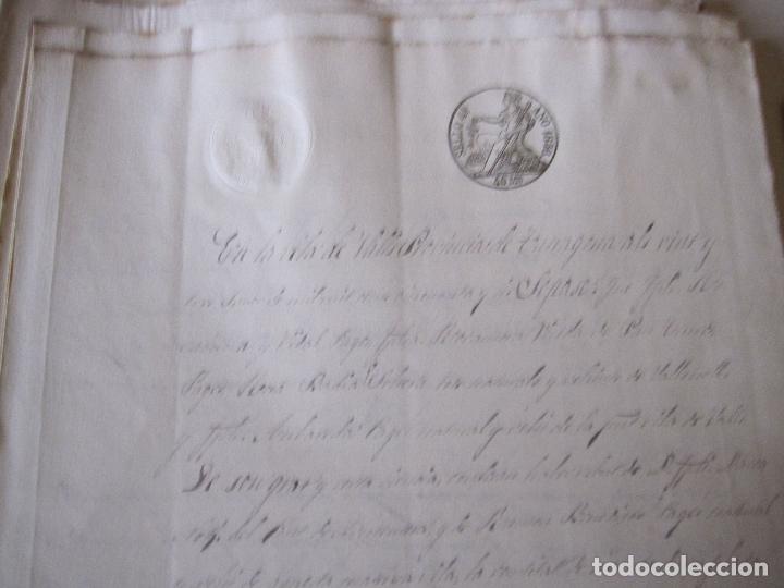 Manuscritos antiguos: LOTE DE 37 DOCUMENTOS DE VALLS (TARRAGONA) DE 1850 A 1867 - Foto 4