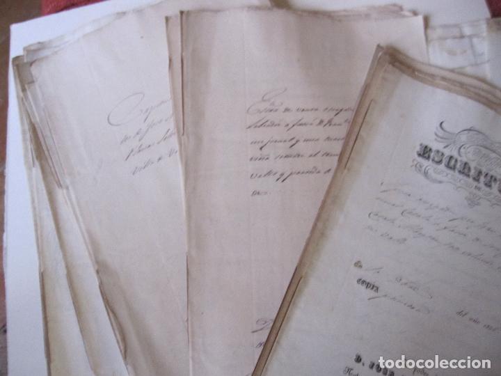 Manuscritos antiguos: LOTE DE 37 DOCUMENTOS DE VALLS (TARRAGONA) DE 1850 A 1867 - Foto 9