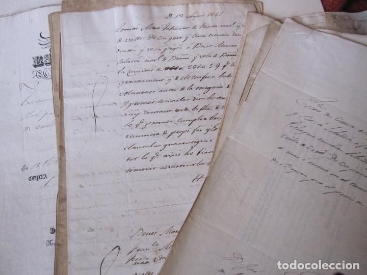 Manuscritos antiguos: LOTE DE 37 DOCUMENTOS DE VALLS (TARRAGONA) DE 1850 A 1867 - Foto 10