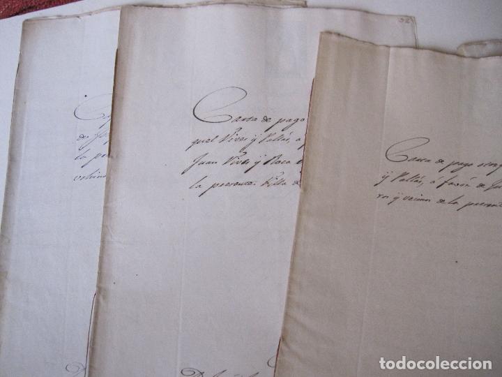 Manuscritos antiguos: LOTE DE 37 DOCUMENTOS DE VALLS (TARRAGONA) DE 1850 A 1867 - Foto 13