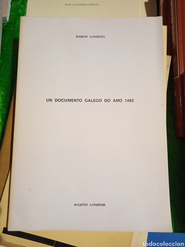 Manuscrits anciens: Un documento galego do ano 1482, Ram&oacute;n Lorenzo, bolet&iacute;n auriense