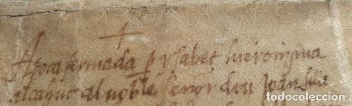 Alte Manuskripte: VALENCIA 1540 - &Agrave;POCA DE QUINZE LLIURES - Pergamino en lat&iacute;n escrito por una cara