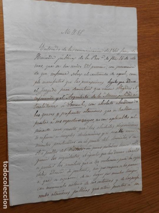 Manuscrits anciens: ANTIGUO MANUSCRITO.ARQUITECTOS.SANEAL TARRAGONA 1863