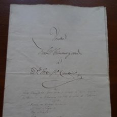 Manuscritos antiguos: RIBARROJA, VALENCIA, VENTA HUERTA MAS DE SULROCA, 1850, 4 PAGS