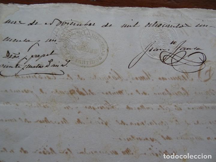 Manuscritos antiguos: Valencia, Algames&iacute; certificaci&oacute;n registral, 1856 - Foto 2