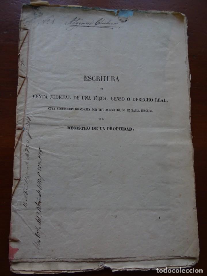 Manuscritos antiguos: Algames&iacute;, Valencia, venta judicial de huerta, 1867, 28 pags - Foto 1