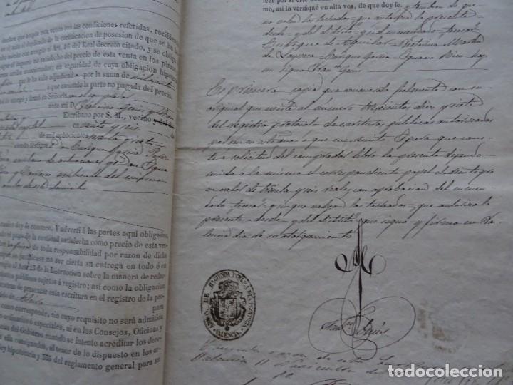 Manuscritos antiguos: Algames&iacute;, Valencia, venta judicial de huerta, 1867, 28 pags - Foto 5