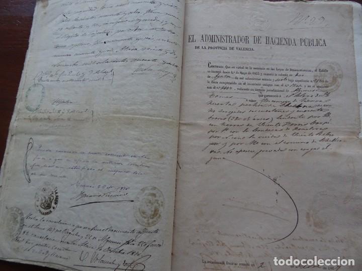 Manuscritos antiguos: Algames&iacute;, Valencia, venta judicial de huerta, 1867, 28 pags - Foto 6