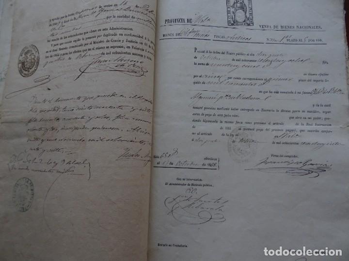 Manuscritos antiguos: Algames&iacute;, Valencia, venta judicial de huerta, 1867, 28 pags - Foto 7