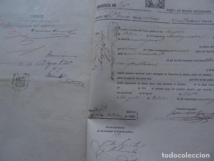 Manuscritos antiguos: Algames&iacute;, Valencia, venta judicial de huerta, 1867, 28 pags - Foto 9
