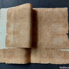 Manuscritos antiguos: DOCUMENTO MANUSCRITO DEBITORI CONTRINGUIDA REAL AUDIENCIA PAYES ANGLESOLA MARTÍ MALDÀ TÀRREGA XVI