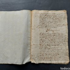 Manuscritos antiguos: DOCUMENTO MANUSCRITO JUICIO CRIMINAL SENTÈNCIA CANÓNIGO MANYES ECLESIÁSTICA TARRAGONA TROTOSA REUS