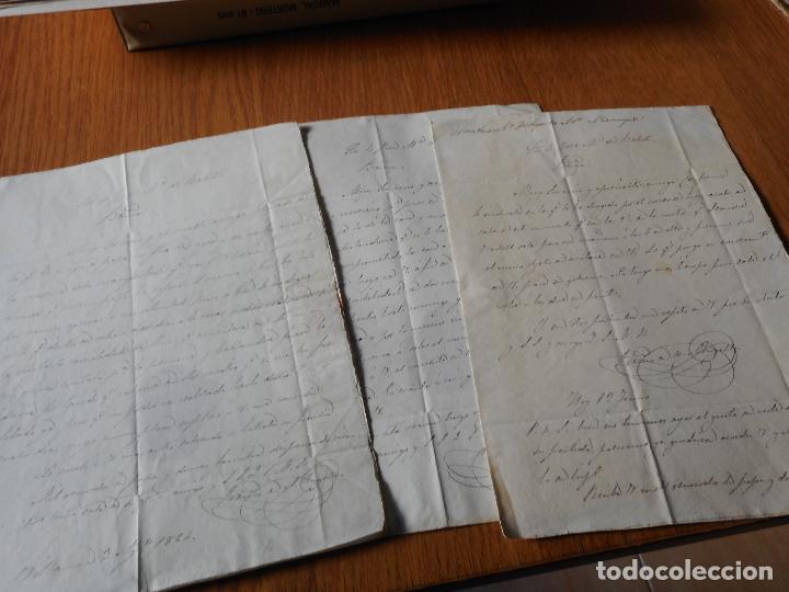 Alte Manuskripte: ANTIGUOS MANUSCRITOS CARTAS JOSE MARIA DE BABOT. BARCELONA-VILLANUEVA GELTRU 1864