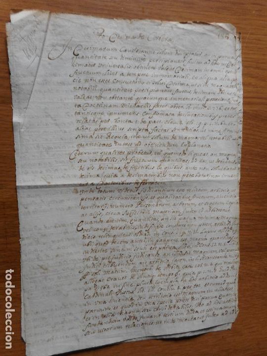 Ancient Manuscripts: ANTIGUO MANUSCRITO CATALAN VILLA DE TAMARIT TARRAGONA 1663