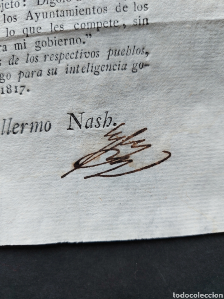 Manuscritos antiguos: Documento Guillermo Nash Ej&eacute;rcitos Tortosa baile termino Vilagrasa 1817 XIX - Foto 4