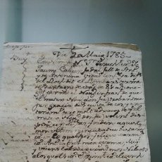 Manuscritos antigos: MANUSCRITO. TESTAMENTO. 20 MAYO 1785.(640-1). Lote 334191498