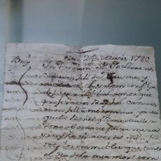 Manuscritos antigos: MANUSCRITO. DONACION CON PACTOS. 25 MARS 1786(639). Lote 334344383