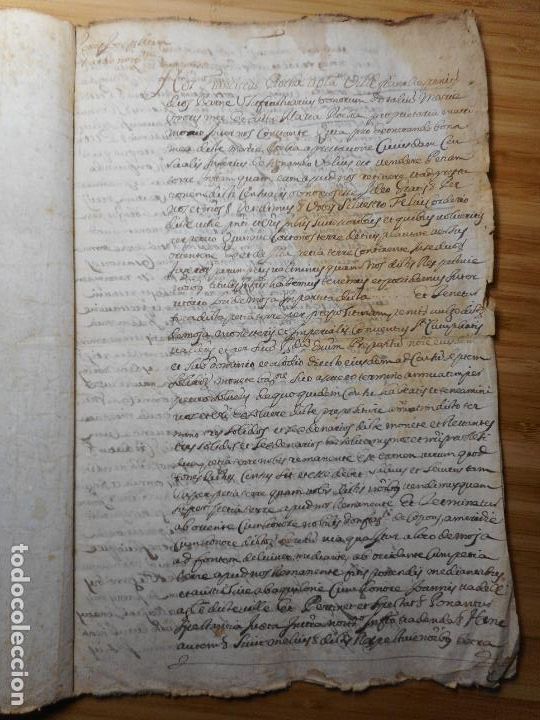 Ancient Manuscripts: ANTIGUO MANUSCRITO FRANCISCUS ROCHA - MARIA ROCHA - SILVERIO FELIU. VILLAFRANCA DEL PANADES 1666