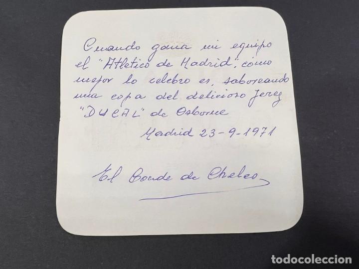 Manuscritos antiguos: ETIQUETA CON FIRMA Y DEDICATORIA DEL CONDE DE CHELES. - Foto 1