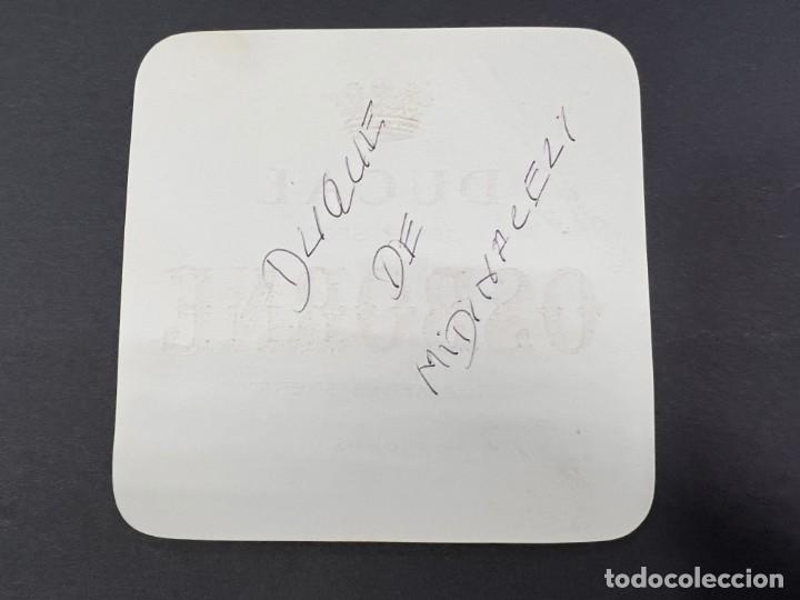 Manuscritos antiguos: ETIQUETA CON FIRMA DEL DUQUE DE MEDINACELI. - Foto 2