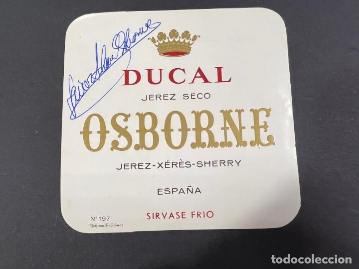 Manuscrits anciens: ETIQUETA FIRMADA POR EL PERIODISTA JAVIER ALONSO OSBORNE. DIRECTOR DE DIEZ MINUTOS