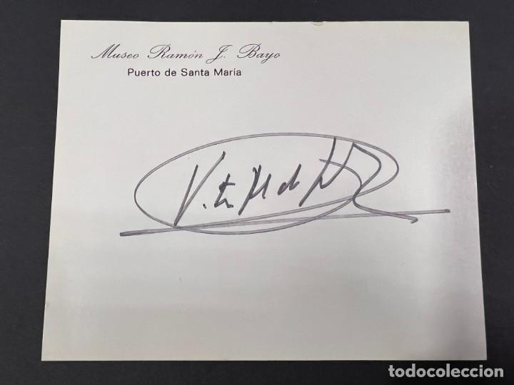 Manuscrits anciens: TARJETA FIRMADA POR EL DR. VICTOR MANUEL SADA TEJERO.