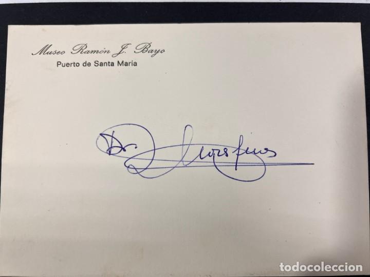 Manuscrits anciens: TARJETA FIRMADA POR EL DR. GADITANO FLORES GINES